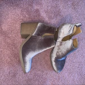 Velour booties